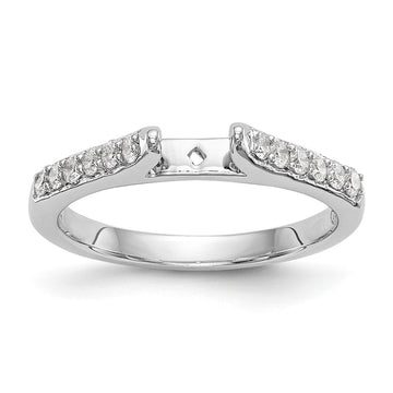 Peg Set Diamond Semi-mount Engagement Rings
