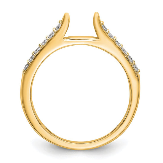 Peg Set Diamond Semi-mount Engagement Rings