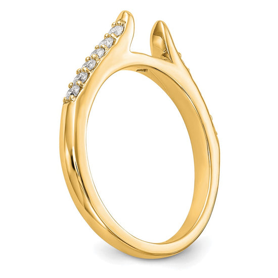 Peg Set Diamond Semi-mount Engagement Rings