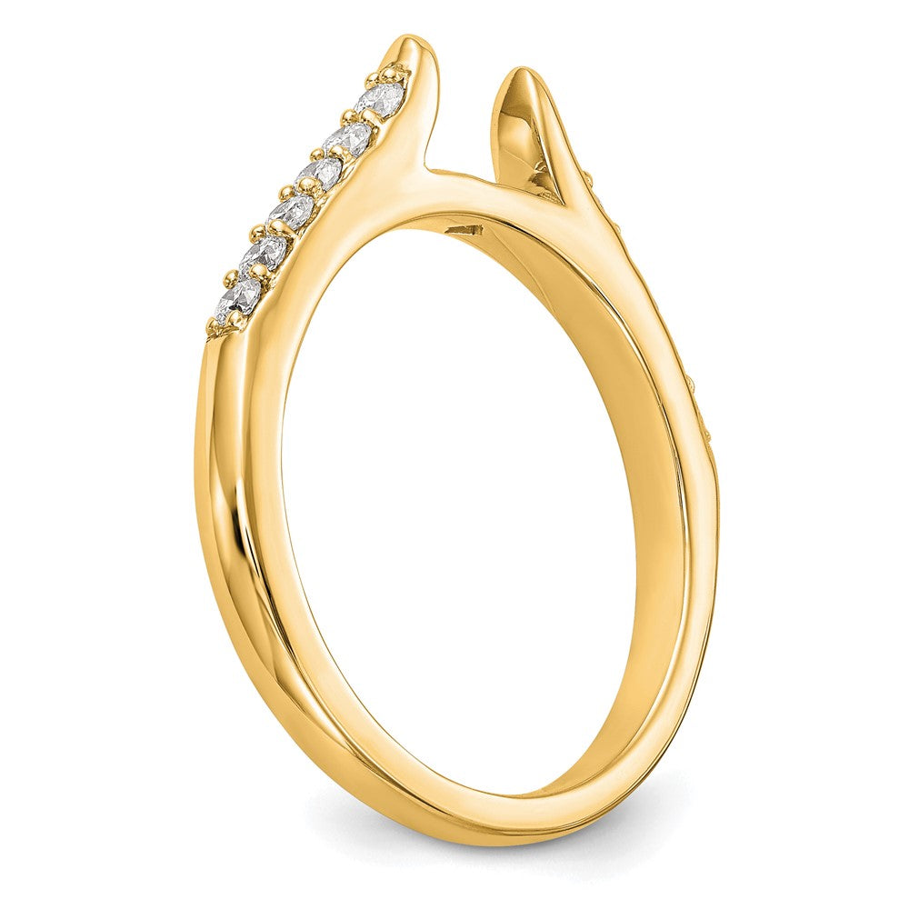 Peg Set Diamond Semi-mount Engagement Rings