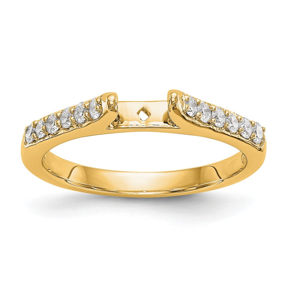 Peg Set Diamond Semi-mount Engagement Rings