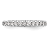 14k White Gold 1/2 carat Lab Grown Diamond VS/SI+ G+ Complete Wedding Band