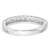 14k White Gold 1/2 carat Lab Grown Diamond VS/SI+ G+ Complete Wedding Band
