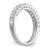 14k White Gold 1/2 carat Lab Grown Diamond VS/SI+ G+ Complete Wedding Band