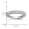 14k White Gold 1/2 carat Lab Grown Diamond VS/SI+ G+ Complete Wedding Band