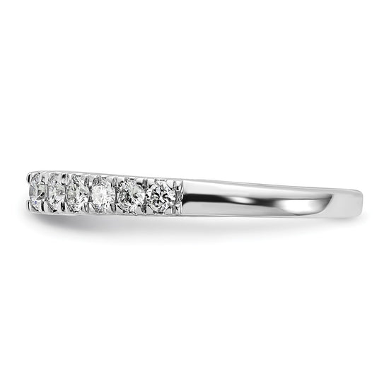 14k White Gold 1/2 carat Lab Grown Diamond VS/SI+ G+ Semi Mount Peg Set Engagement Ring