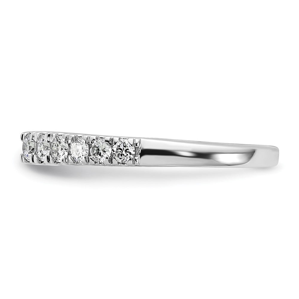 14k White Gold 1/2 carat Lab Grown Diamond VS/SI+ G+ Semi Mount Peg Set Engagement Ring
