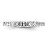 14k White Gold 1/2 carat Lab Grown Diamond VS/SI+ G+ Semi Mount Peg Set Engagement Ring