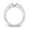 Peg Set Diamond Semi-mount Engagement Rings