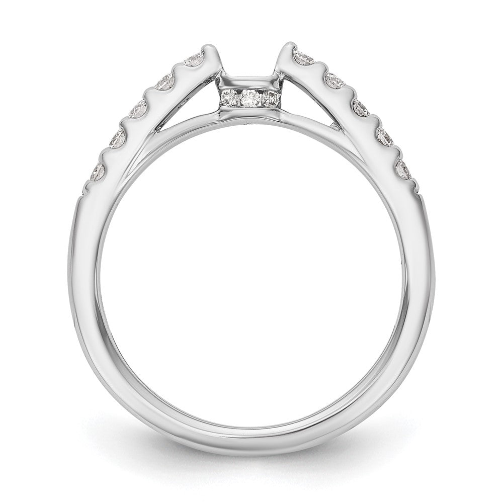 Peg Set Diamond Semi-mount Engagement Rings