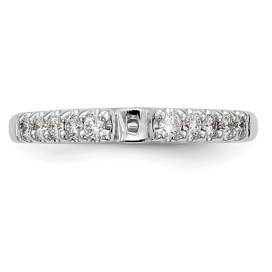 Peg Set Diamond Semi-mount Engagement Rings