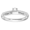 Peg Set Diamond Semi-mount Engagement Rings