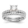 Peg Set Diamond Semi-mount Engagement Rings