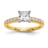Peg Set Diamond Semi-mount Engagement Rings