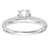 Peg Set Diamond Semi-mount Engagement Rings