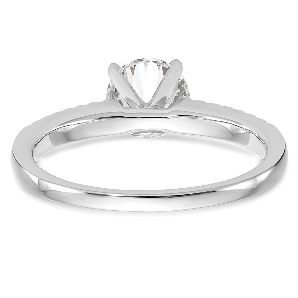 Peg Set Diamond Semi-mount Engagement Rings
