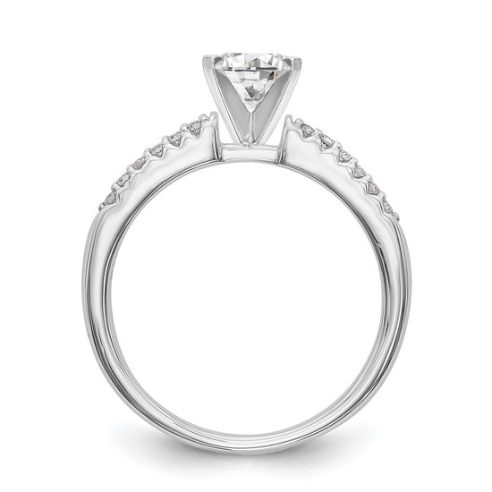 Peg Set Diamond Semi-mount Engagement Rings