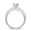 Peg Set Diamond Semi-mount Engagement Rings