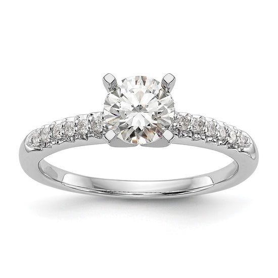 Peg Set Diamond Semi-mount Engagement Rings