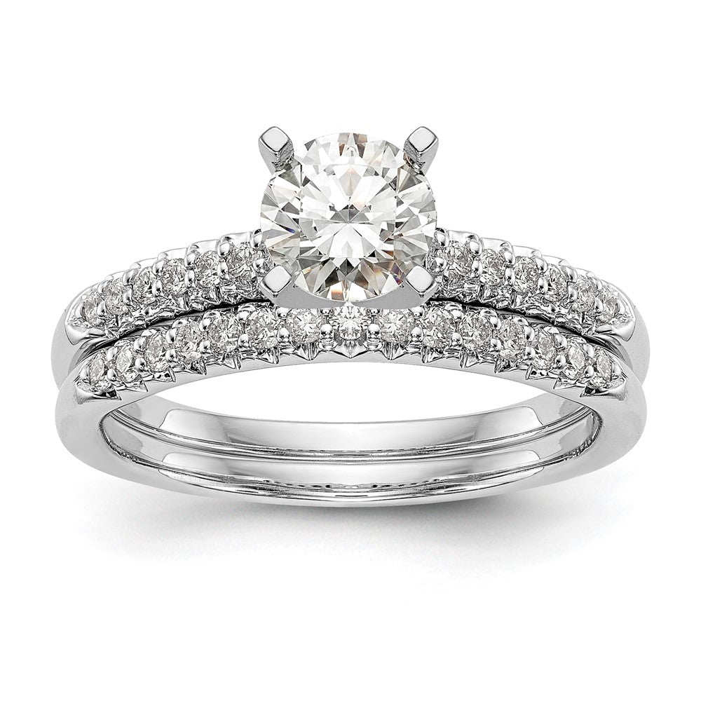 Peg Set Diamond Semi-mount Engagement Rings