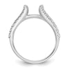 Peg Set Diamond Semi-mount Engagement Rings