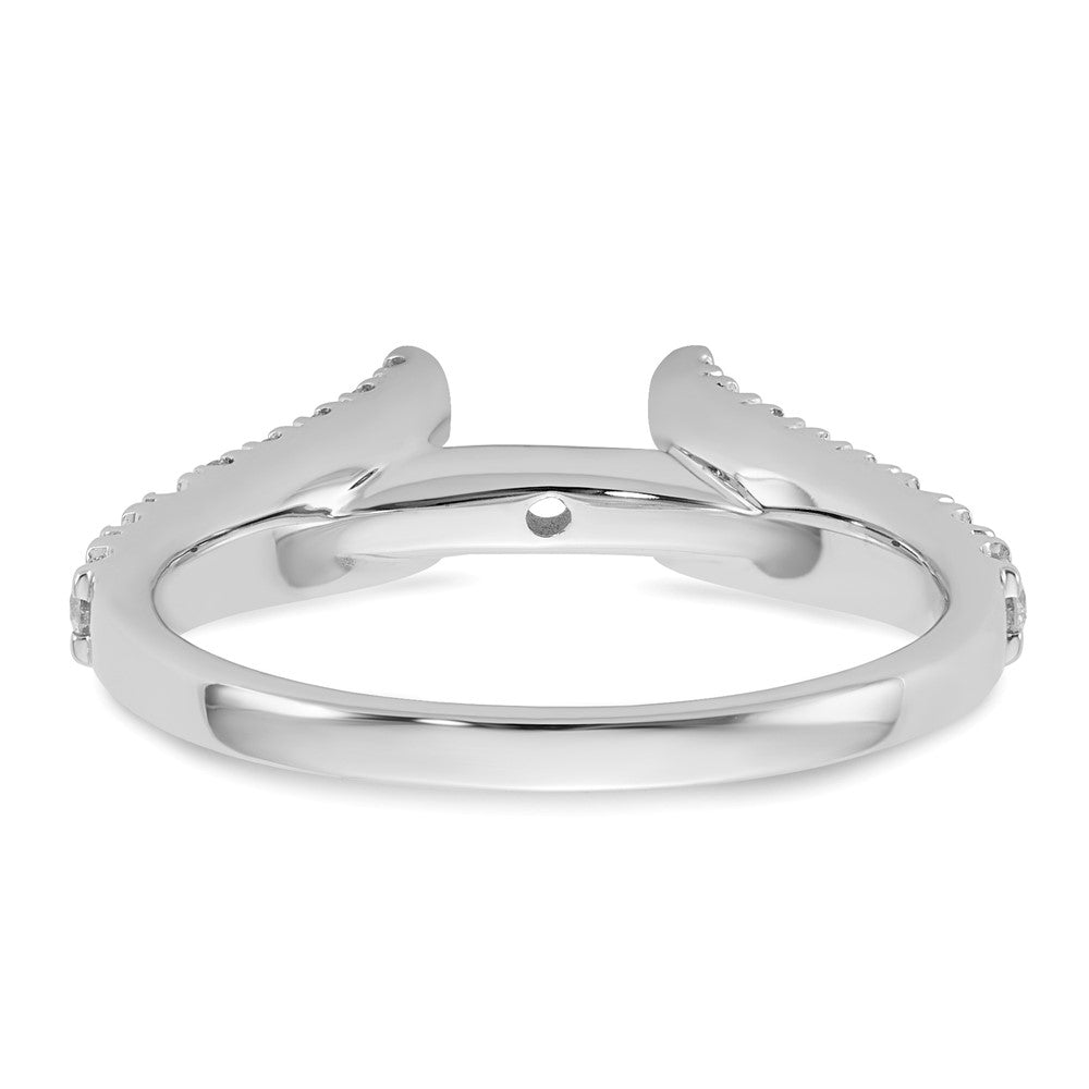 Peg Set Diamond Semi-mount Engagement Rings