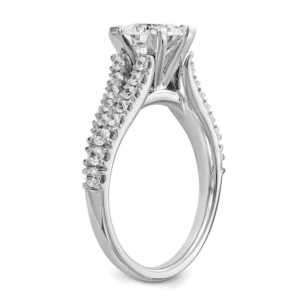 Peg Set Diamond Semi-mount Engagement Rings