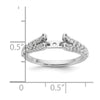 Peg Set Diamond Semi-mount Engagement Rings