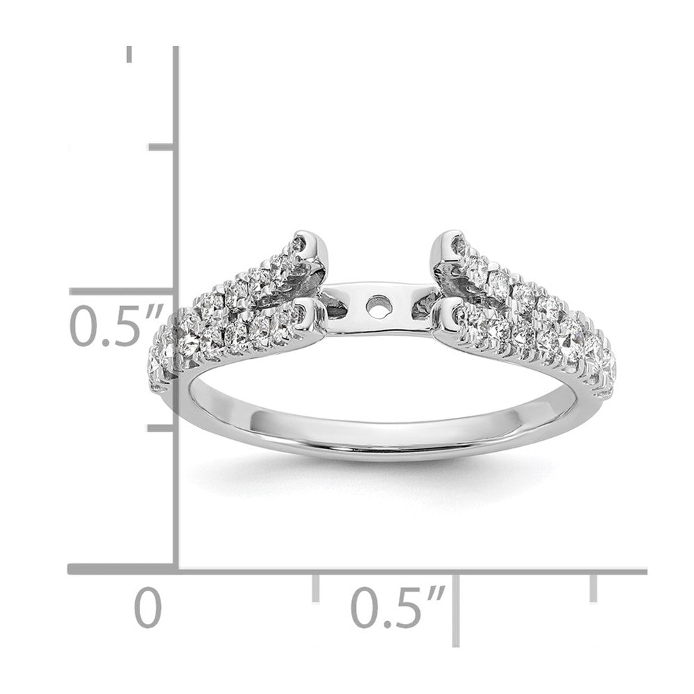 Peg Set Diamond Semi-mount Engagement Rings