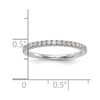 14k White Gold 1/3 carat Diamond Complete Wedding Band