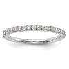 14k White Gold 1/3 carat Diamond Complete Wedding Band