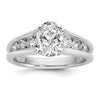Peg Set Diamond Semi-mount Engagement Rings