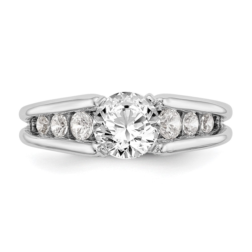 Peg Set Diamond Semi-mount Engagement Rings