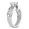 Peg Set Diamond Semi-mount Engagement Rings