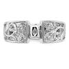 Peg Set Diamond Semi-mount Engagement Rings