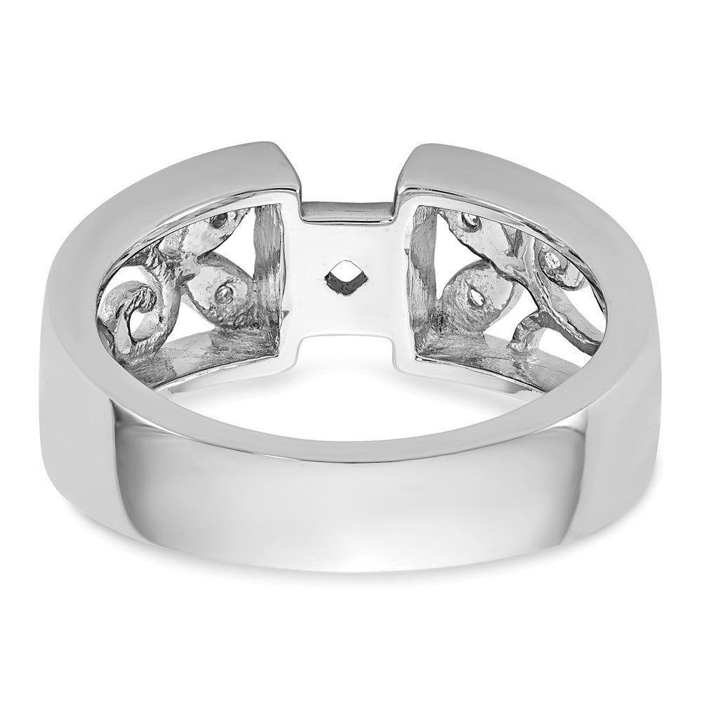 Peg Set Diamond Semi-mount Engagement Rings