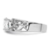 Peg Set Diamond Semi-mount Engagement Rings