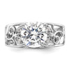 Peg Set Diamond Semi-mount Engagement Rings