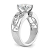 Peg Set Diamond Semi-mount Engagement Rings