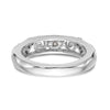 14k White Gold 1/8 carat Diamond Complete Wedding Band