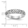 14k White Gold 1/8 carat Diamond Complete Wedding Band