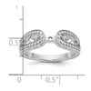 14K White Gold Vintage Peg Set 1/5 carat Diamond Semi-mount Engagement Ring