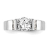 Peg Set Diamond Semi-mount Engagement Rings