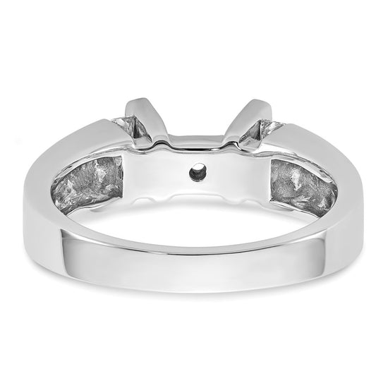 Peg Set Diamond Semi-mount Engagement Rings