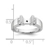 Peg Set Diamond Semi-mount Engagement Rings