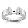 Peg Set Diamond Semi-mount Engagement Rings