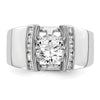 Peg Set Diamond Semi-mount Engagement Rings