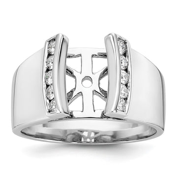 Peg Set Diamond Semi-mount Engagement Rings