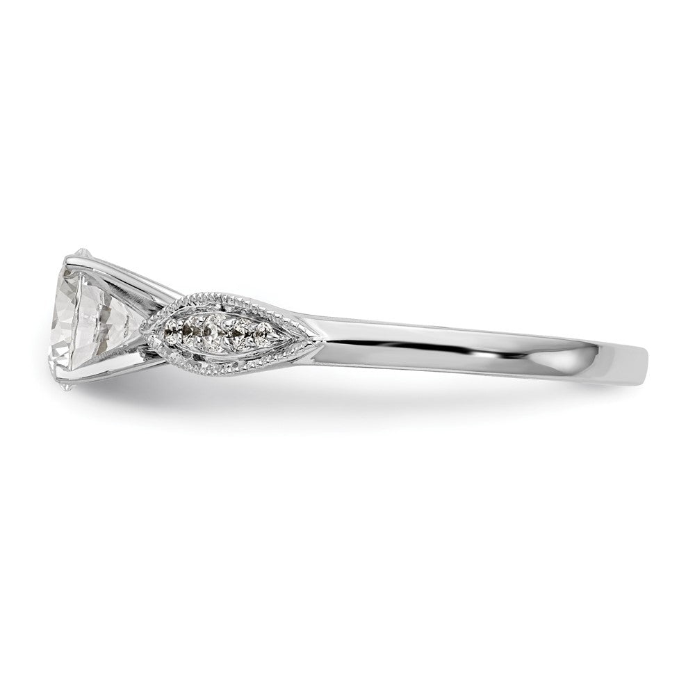 Peg Set Diamond Semi-mount Engagement Rings