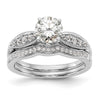 Peg Set Diamond Semi-mount Engagement Rings